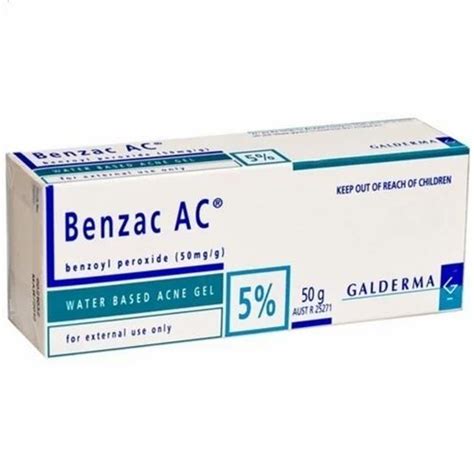 Galderma Finished Product Benzac Ac 5 Gel Packaging Size 50 G Dose Apply At Night At Rs 211