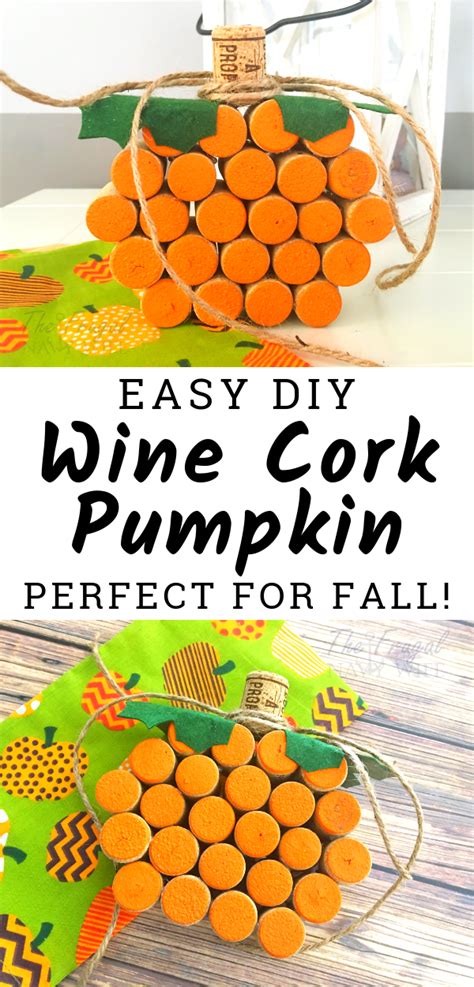 Easy Wine Cork Pumpkin Craft The Frugal Navy Wife