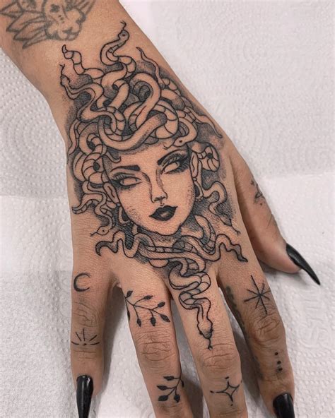 Discover 77 Realistic Medusa Hand Tattoo Latest Incdgdbentre