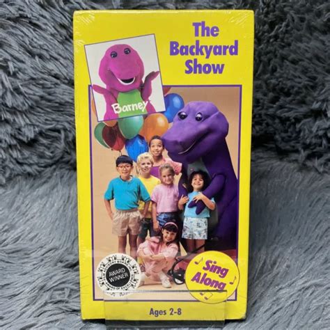 Barney The Backyard Show Vhs Tape 1992 New And Sealed Sing Along Vintage