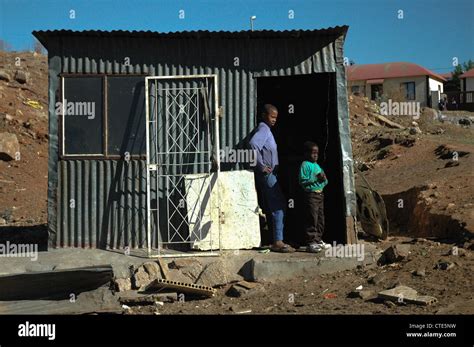 Shack In Soweto Stock Photo Alamy