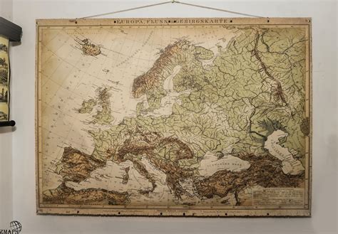 Topographical Mapold Worldold Map Of Europe 200x145cm78x57
