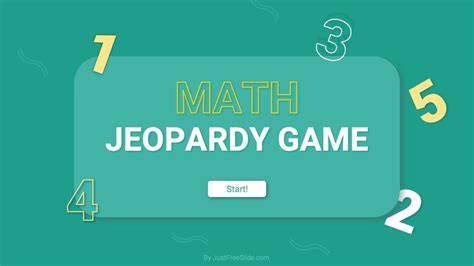 Free Math Jeopardy Google Slides Template 8 Pages