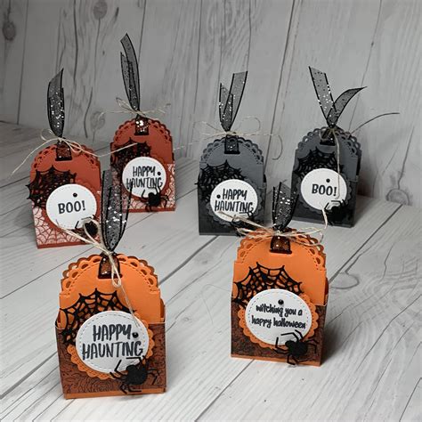 Little Treat Box Dies For Fun Halloween Treat Packaging Stamped