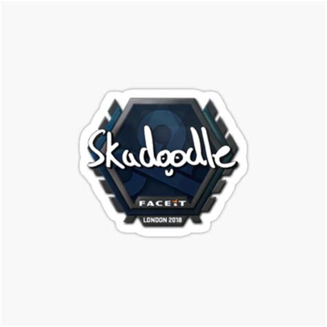 Skadoodle Faceit London 2018 Sticker For Sale By Adamanda Redbubble