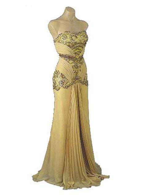 Old Hollywood Glamour Gold Vintage Inspired Evening Gown Vintage Style