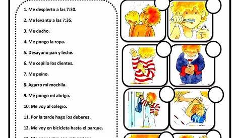 mi rutina diaria en español worksheet answers
