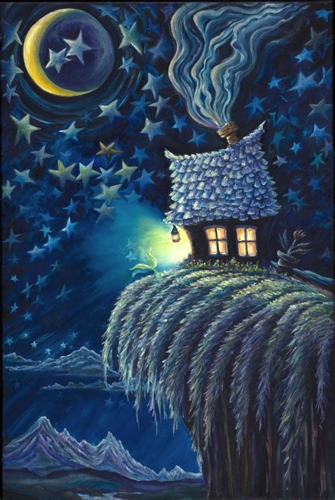 Love This Pic Magic Night House Noites De Luar Imagens Fofas