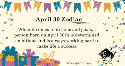 April 30 Zodiac Is Taurus Birthdays And Horoscope Zodiacsigns101