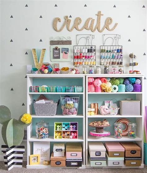 Cool 35 Craft Room Wall Decor Ideas Source