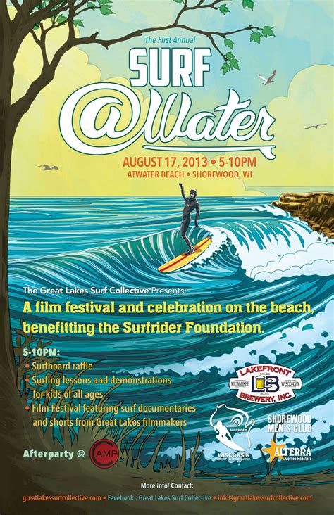 Surf Atwater Event Poster and Logo | BODIN STERBA DESIGN