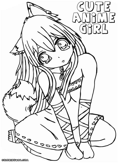 Anime cute coloring pages | Coloring pages to download and print