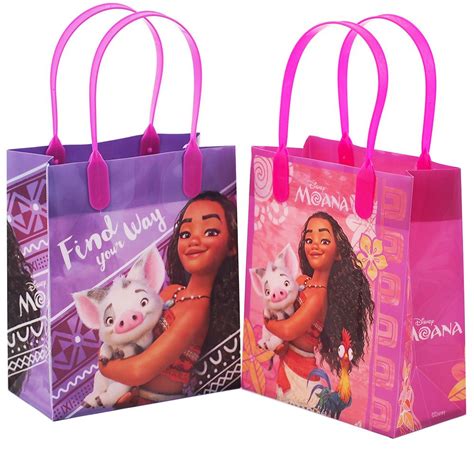Moana 12 Authentic Licensed Party Favor Reusable Small Goodie T Bags