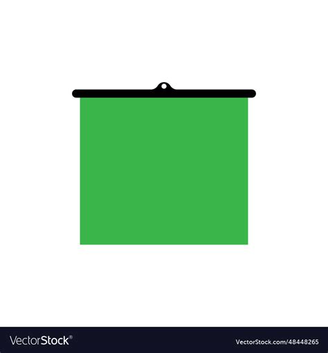 Green Screen Icon Royalty Free Vector Image Vectorstock
