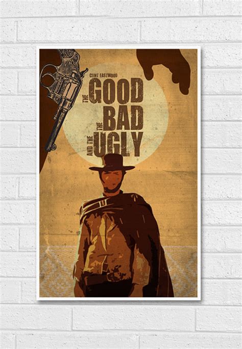 The Good The Bad And The Ugly Movie Poster Print Etsy