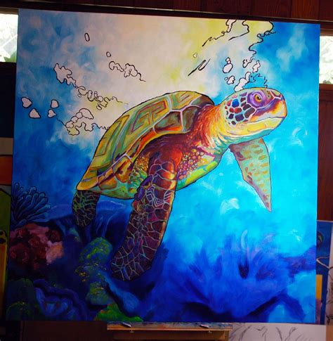 Underwater Ocean Life Paintings Use Watercolor 1
