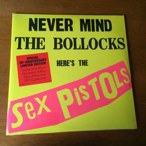 sex pistols never mind the bollocks 35th anniversary pink yellow lp 1977 copies