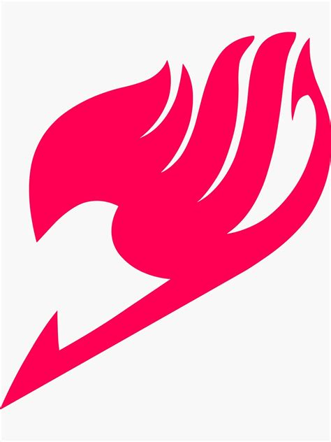 Fairy Tail Logo Pink Sticker By Astlogo Redbubble