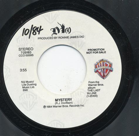 Dio Mystery 1984 Vinyl Discogs