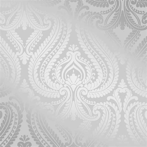 Free Download Love Wallpaper Shimmer Damask Wallpaper Soft Grey Silver I [1000x1000] For Your
