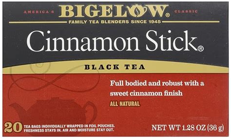bigelow tea black tea cinnamon stick 20 tea bags grocery tea sampler