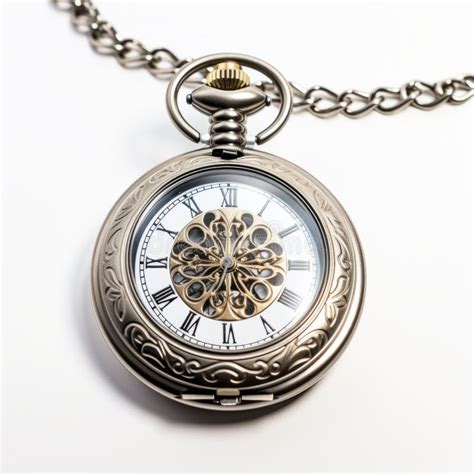 Steampunk Style Mechanical Pocket Watch With Chain Traditional