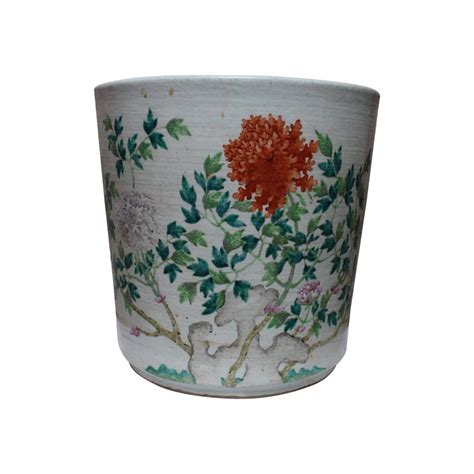 19th Century Large Famille Rose Chinese Porcelain Jardinière At 1stdibs