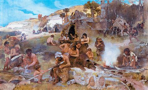 Prehistoric Camp Ivan Izhakevich Prehistoric World Ancient Humans