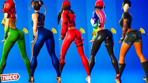 Updated Fortnite True Heart Emote Showcase With All Thicc Girl Skins 🍑😍 Best Dance 🔥 Who Won