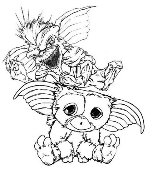 Pin By April Dikty Ordoyne On Gremlins Cat Coloring Book Monster