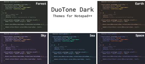 Notepad++ DuoTone Dark: 5 clean themes | Notepad++ Community