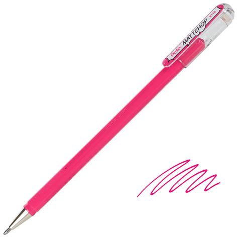 Pentel Arts Mattehop Hybrid Gel Roller Pen 10mm Pink