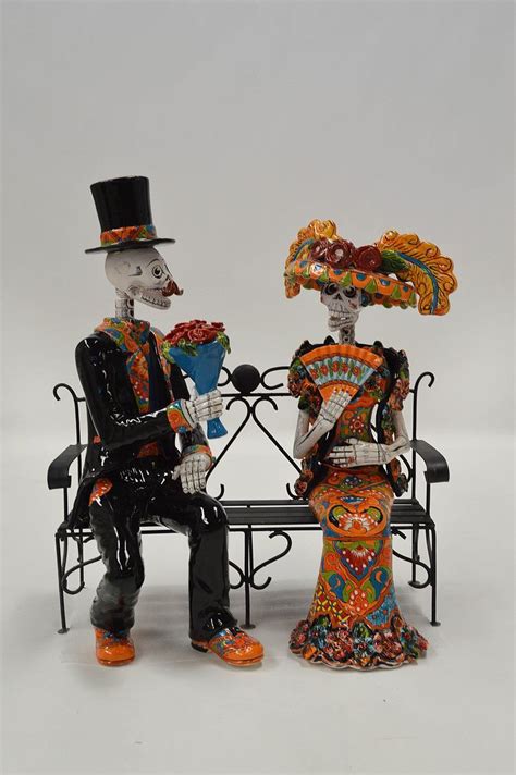 Day Of The Dead Catrinas Are Hand Painted In Classic Talavera These