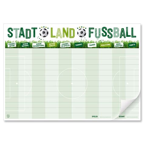Stadt Land Fluss Vorlage - Block im coolen Look | promobo.de