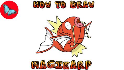 How To Draw Magikarp Pokemon Drawing Animals Youtube