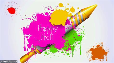 Happy Holi Color Splash Graphic