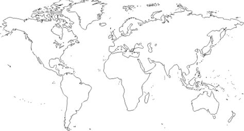 Obrázek Klipart Mapa Světa V Rozlišení 500x269 Px Ke Stažení Zadarmo