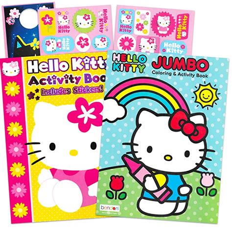 Buy Hub Studios Hello Kitty Coloring Book And Stickers Super Set~ Hello