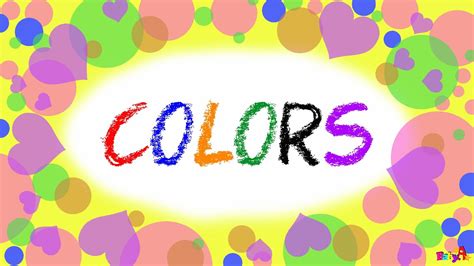 Colors Spelling Of Colors By Babya Nursery Channel Youtube