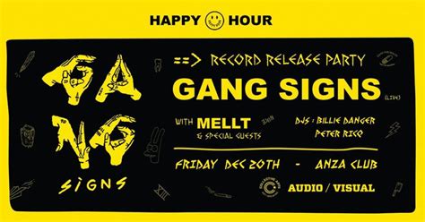 Gang Signs Record Release Party In Vancouver At Anza Club