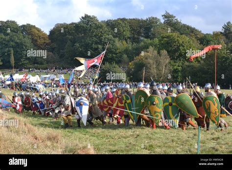 Battle Of Hastings Re Enactment Event In The Grounds Of Battle Abbey