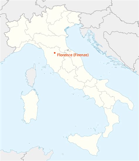 Location Of Florence Firenze Mapsofnet