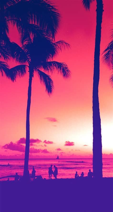 Miami Sunset Awesome Iphone Wallpapers Colorful Nature Scenery View