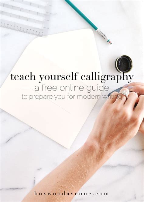 Learn Calligraphy Online Free Weve Put Together A Free Guide To Help