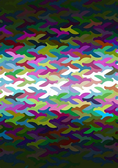 Tessellation Birds By Sakuramederu On Deviantart Painting
