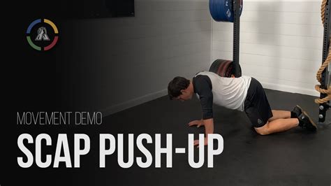 Scap Push Up Movement Demo Youtube