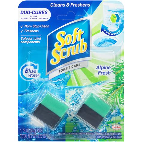 soft scrub toilet care duo cubes alpine fresh toilet cleaner shop