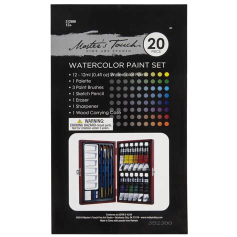 Watercolor Paint Set 20 Pieces Hobby Lobby 312686