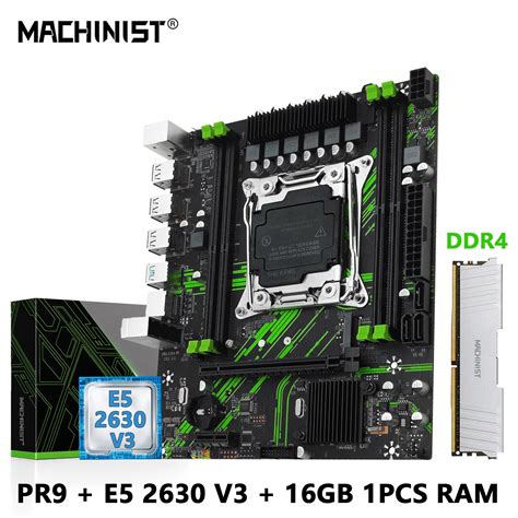 Machinist X99 Pr9 Motherboard Set Kit Lga 2011 3 Xeon E5 2630 V3