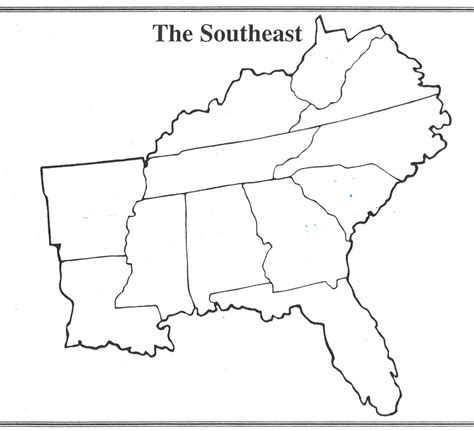 Southeast States And Capitals With Map Diagram Quizlet